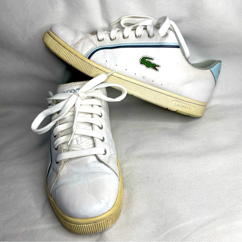 VTG Lacoste Carnaby Court Slider Tennis Shoes Mens Size US 13 Sneakers 2001 Y2K